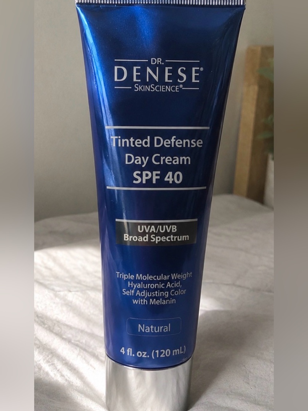 Dr. Denese Tinted Defense Day Cream SPF 40 4 oz Natural Broad Spectrum (NEW)